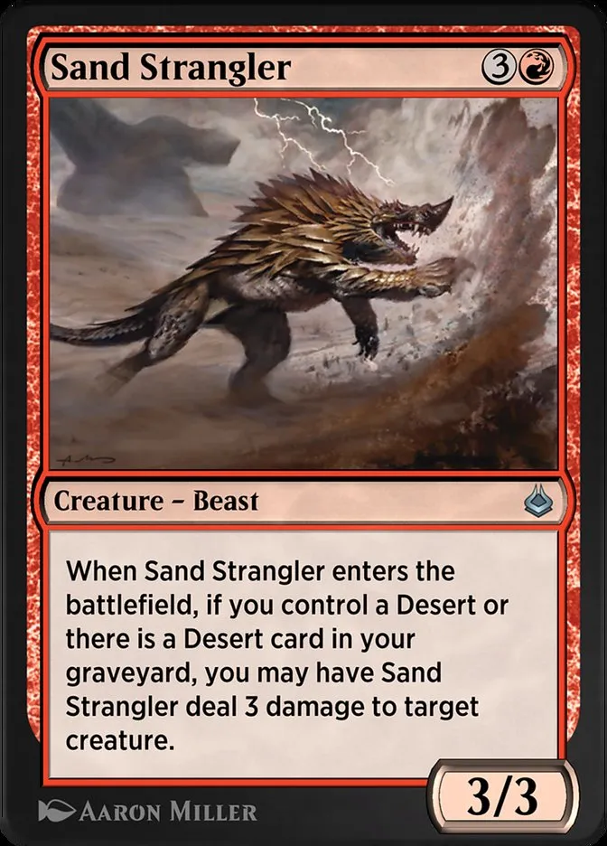 Sand Strangler Front Face