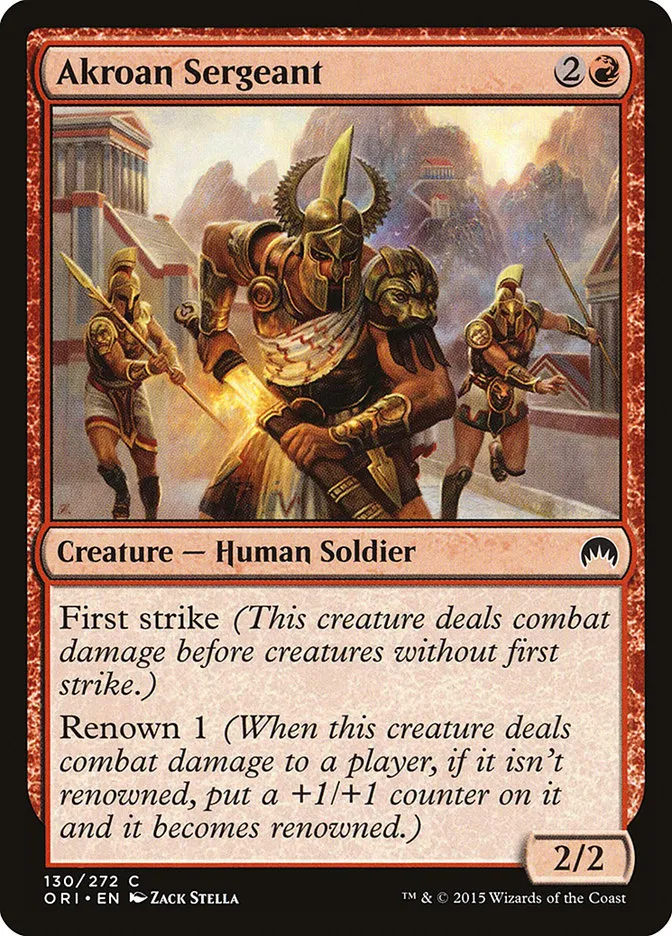 Akroan Sergeant Front Face