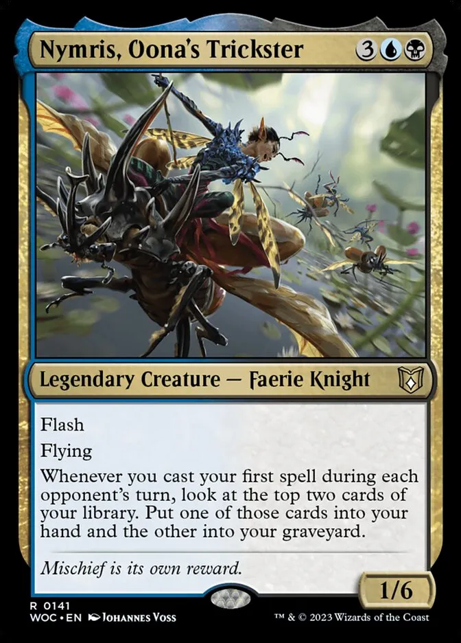 Nymris, Oona's Trickster Front Face