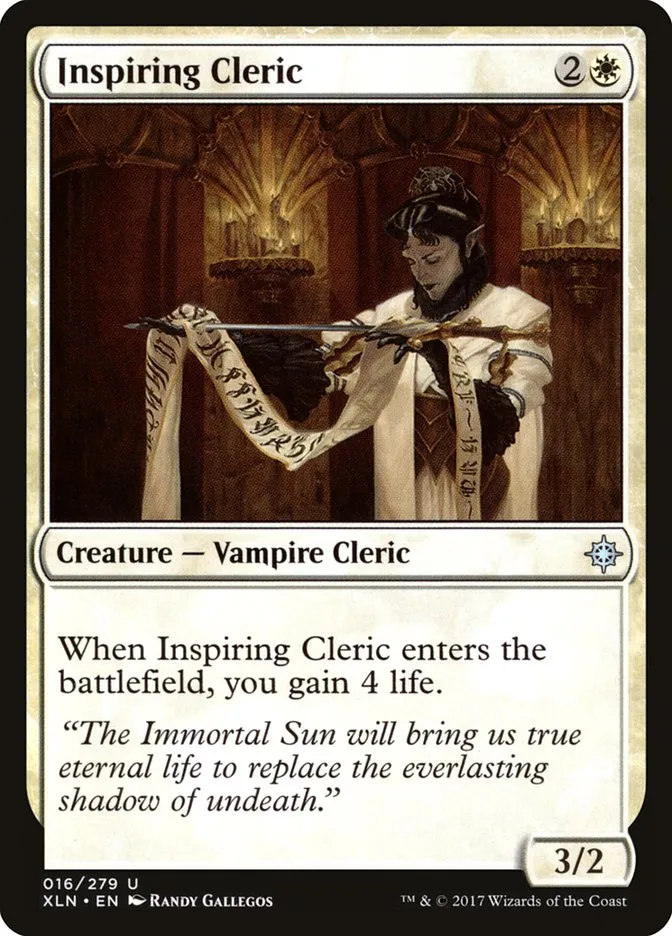 Inspiring Cleric Front Face