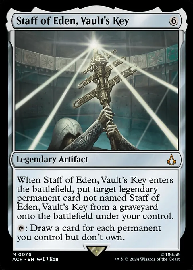 Staff of Eden, Vault's Key Front Face