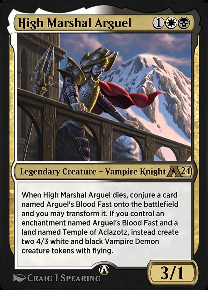 High Marshal Arguel Front Face