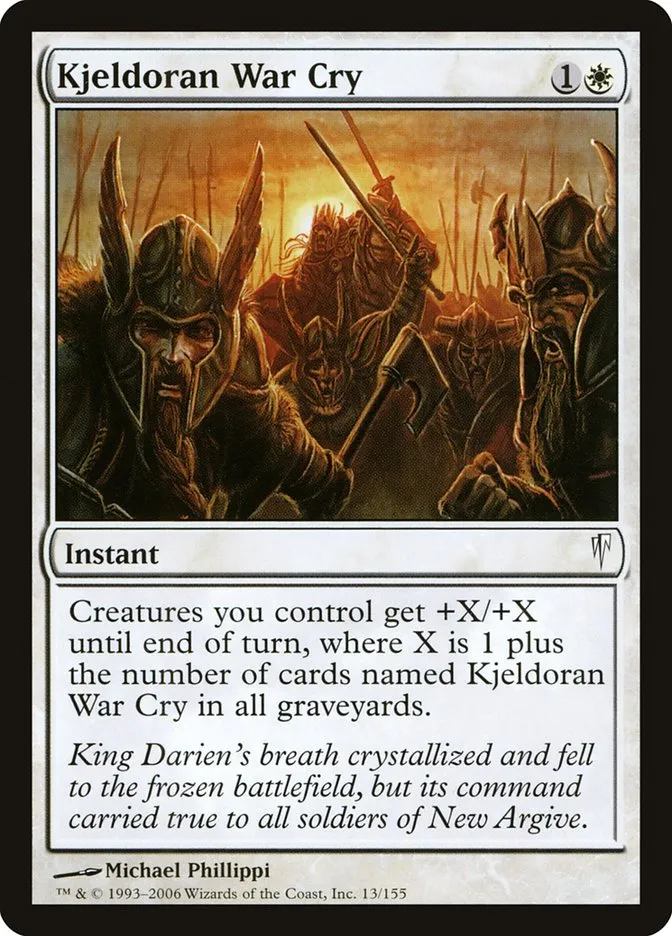 Kjeldoran War Cry Front Face