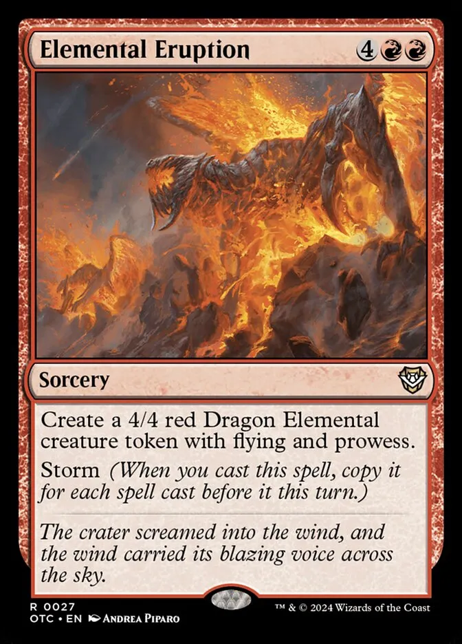 Elemental Eruption Front Face