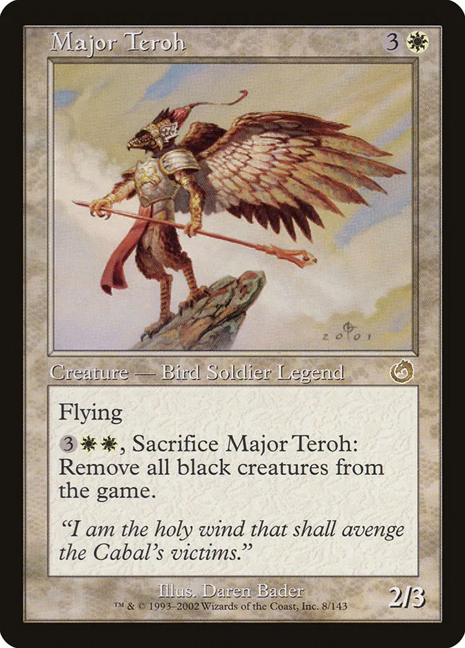 Major Teroh Front Face