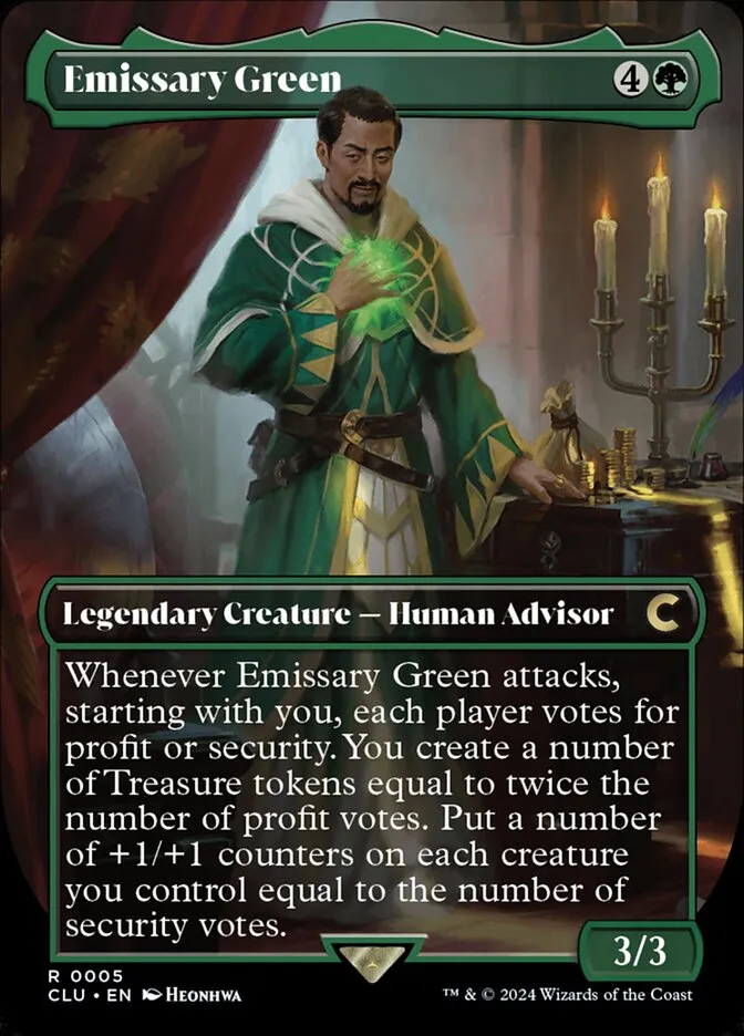 Emissary Green Front Face