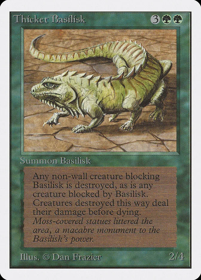 Thicket Basilisk Front Face