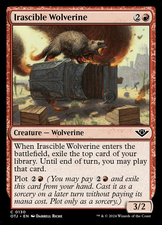 Irascible Wolverine Front Face