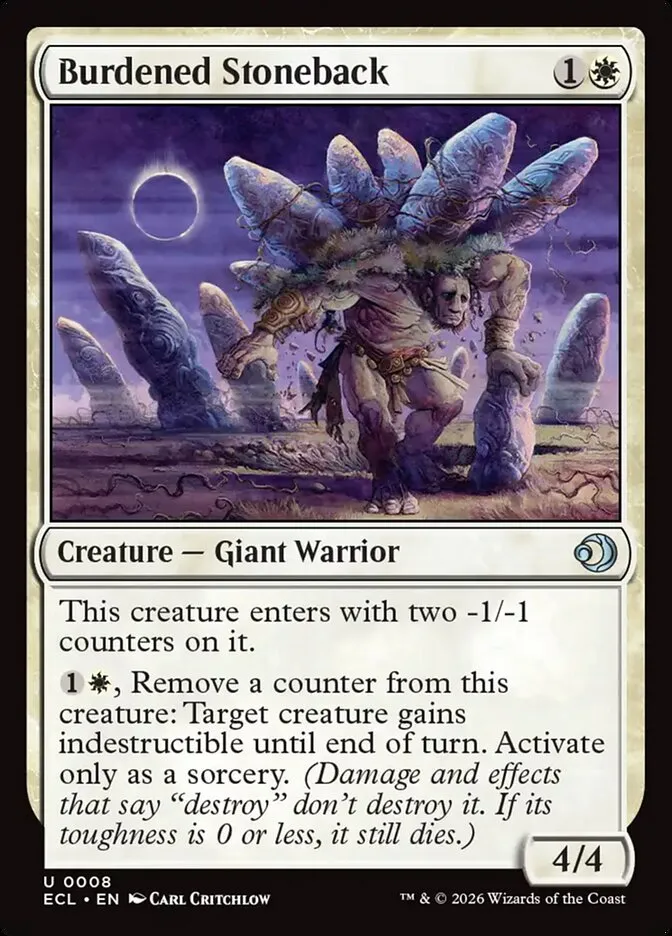 Burdened Stoneback Front Face