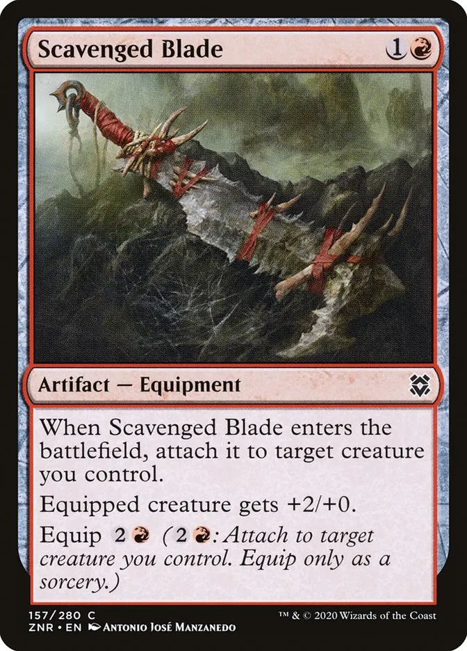 Scavenged Blade Front Face