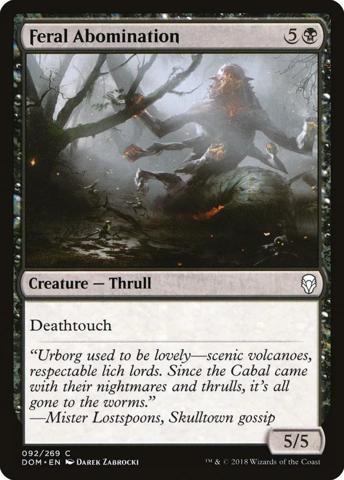 Feral Abomination Front Face