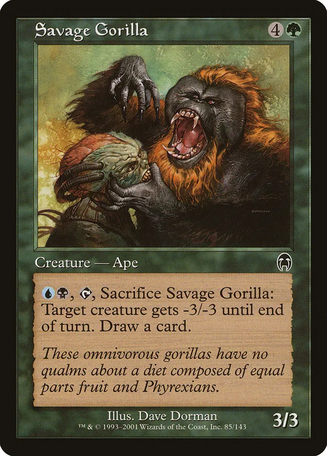Savage Gorilla Front Face