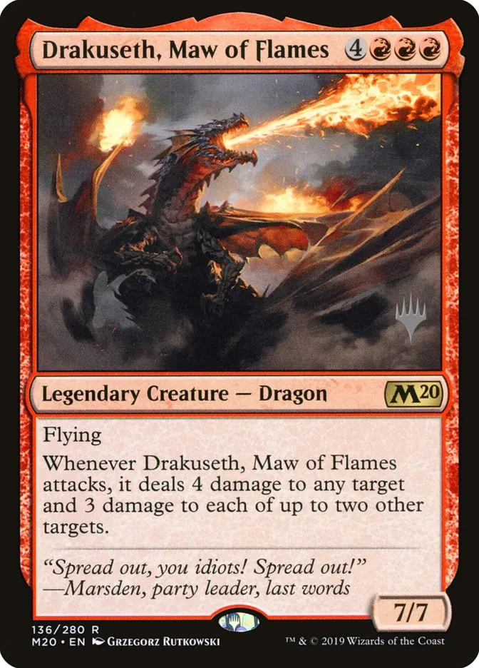 Drakuseth, Maw of Flames Front Face
