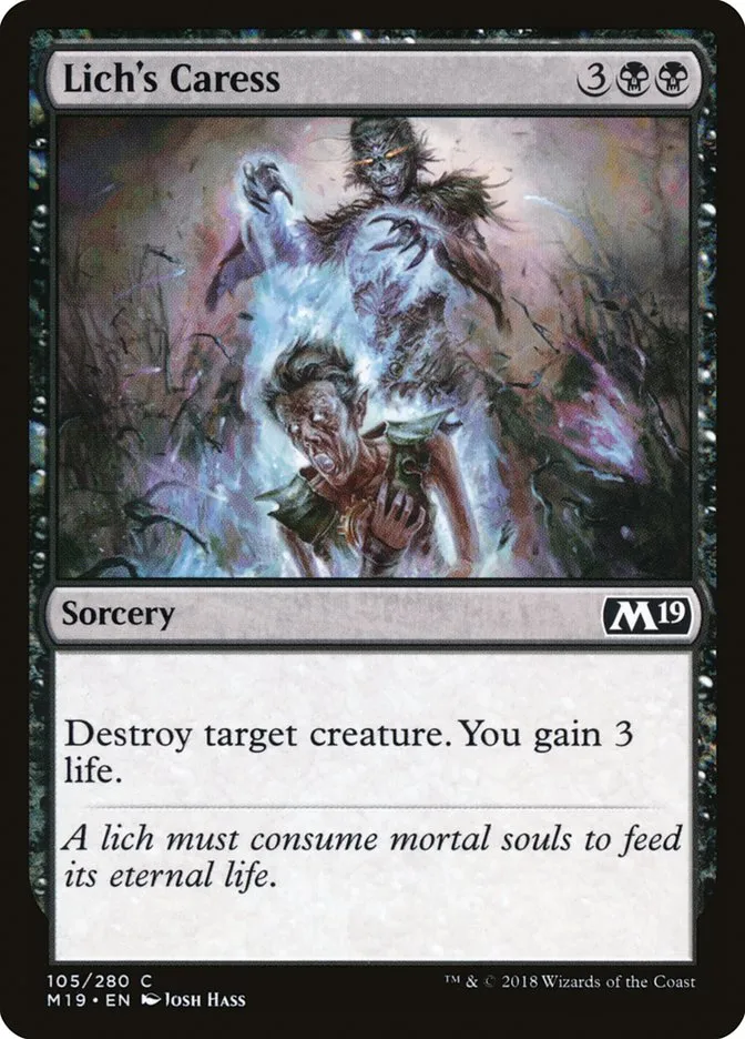 Lich's Caress Front Face