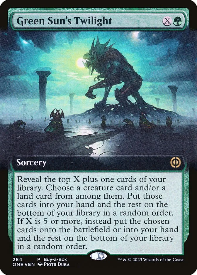 Green Sun's Twilight Front Face