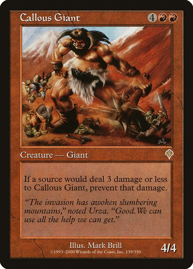 Callous Giant Front Face
