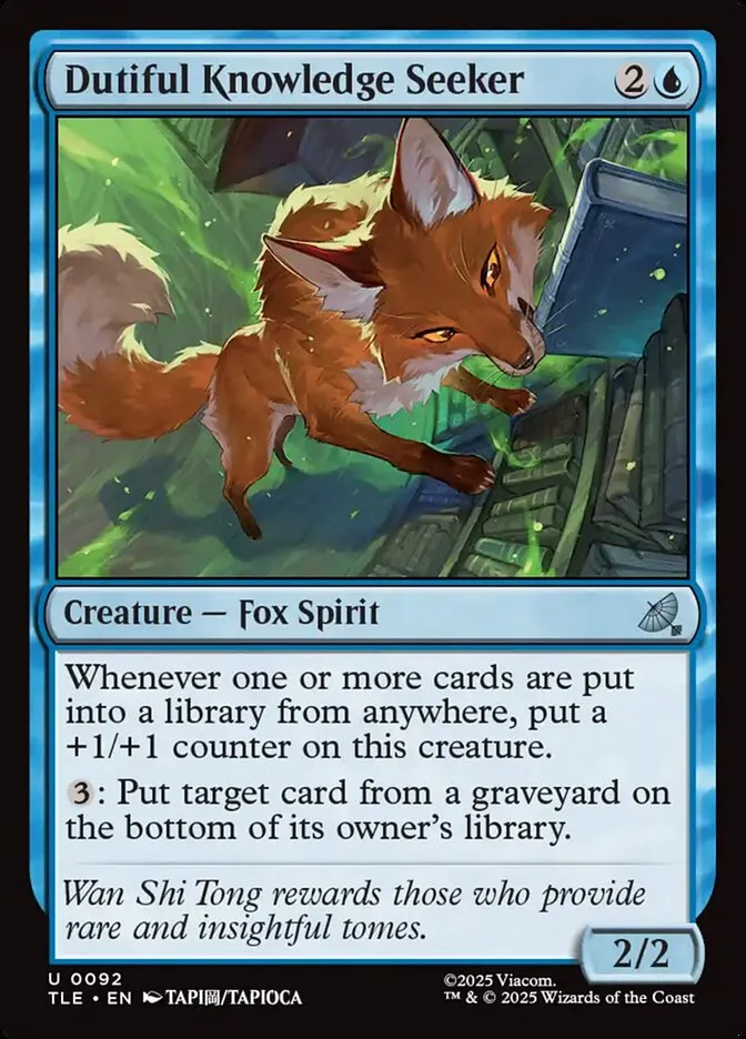 Dutiful Knowledge Seeker Front Face