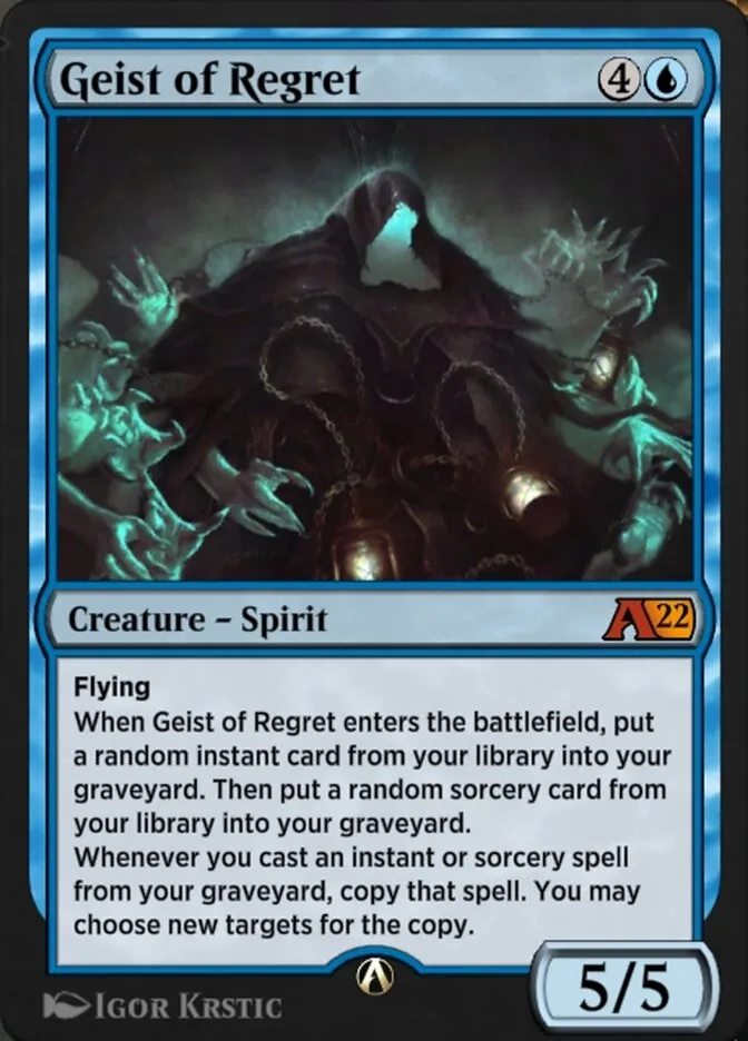 Geist of Regret Front Face