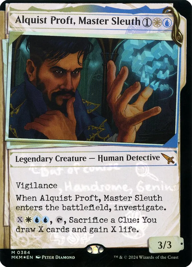 Alquist Proft, Master Sleuth Front Face