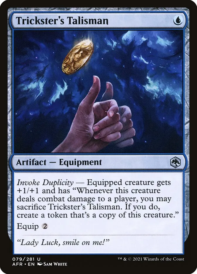 Trickster's Talisman Front Face