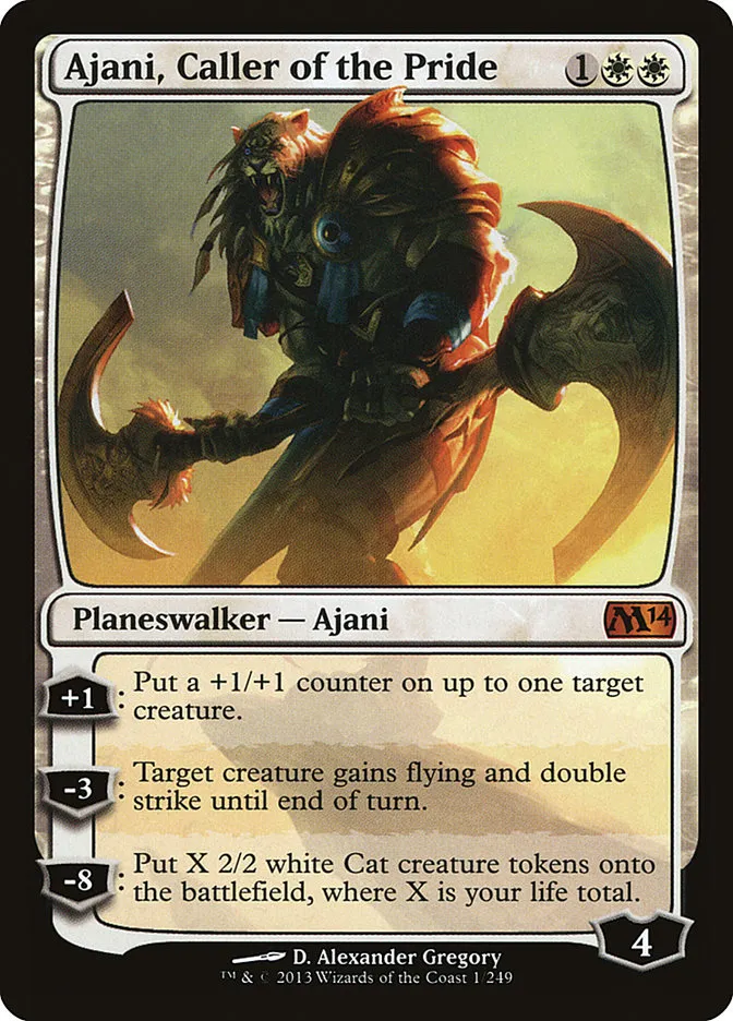 Ajani, Caller of the Pride Front Face