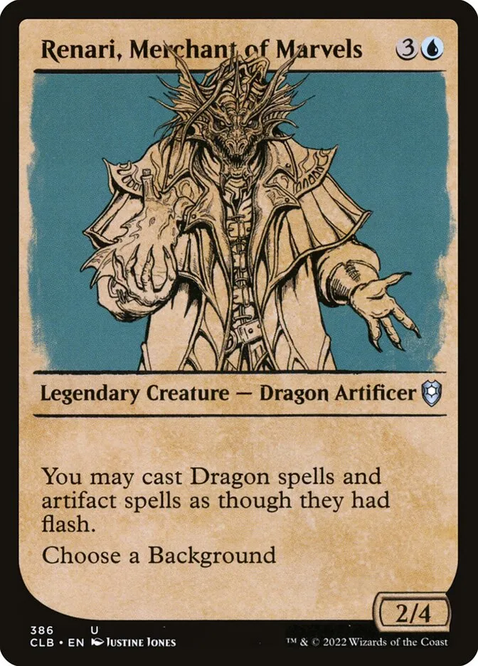 Renari, Merchant of Marvels Front Face
