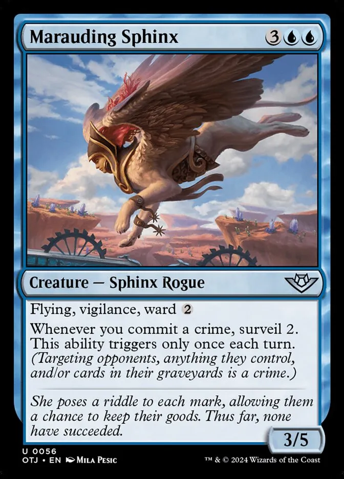 Marauding Sphinx Front Face