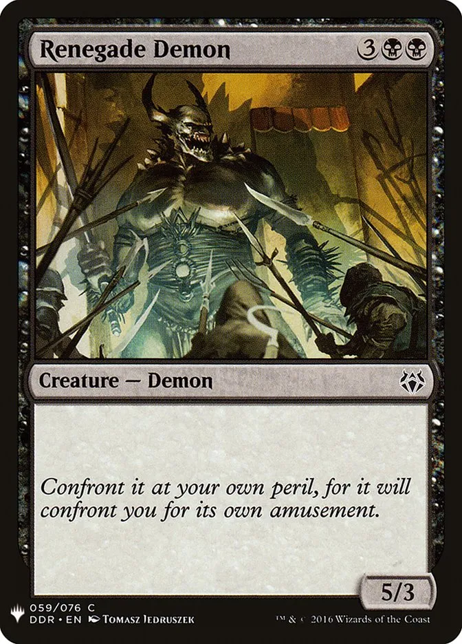 Renegade Demon Front Face