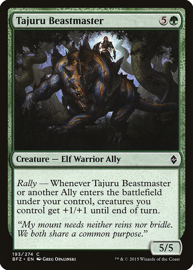 Tajuru Beastmaster Front Face