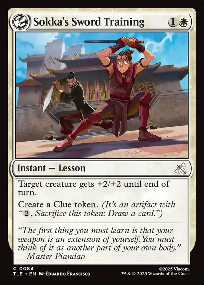 Sokka's Sword Training Front Face
