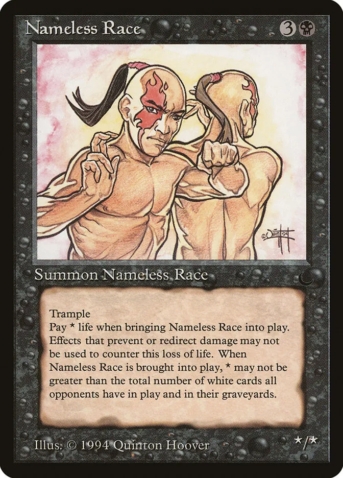 Nameless Race Front Face