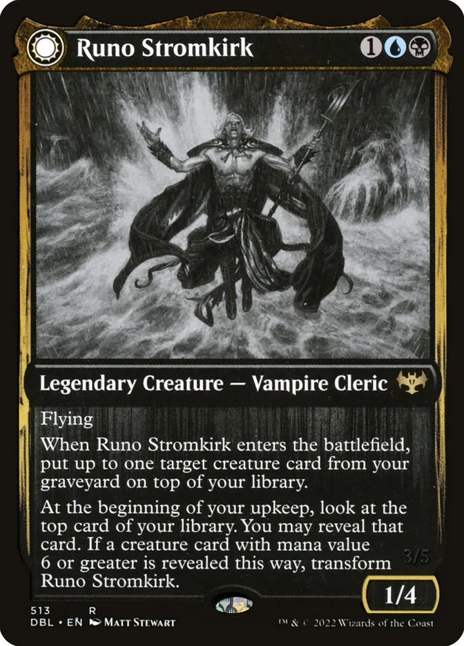 Runo Stromkirk // Krothuss, Lord of the Deep Front Face