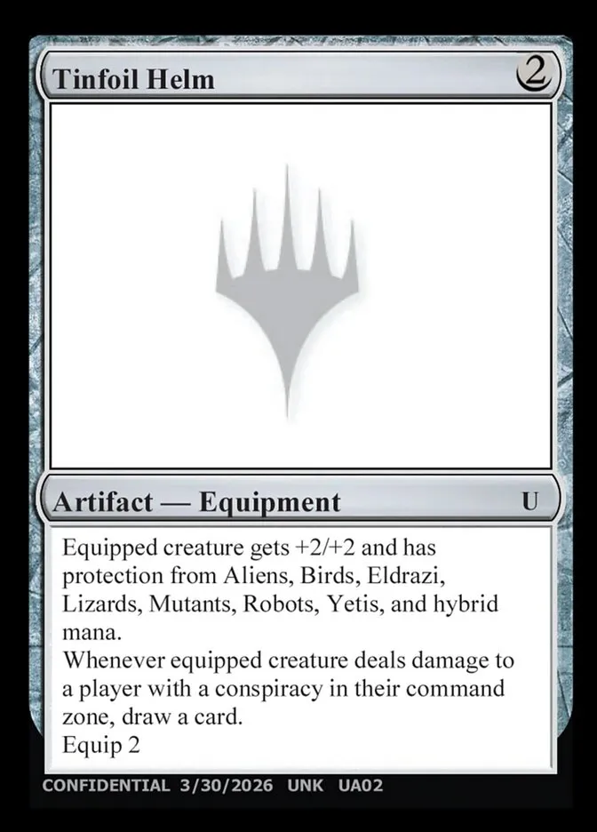 Tinfoil Helm Front Face