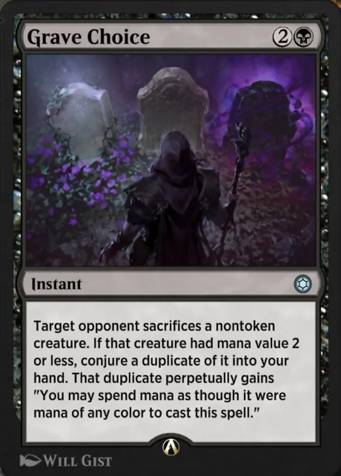 Grave Choice Front Face