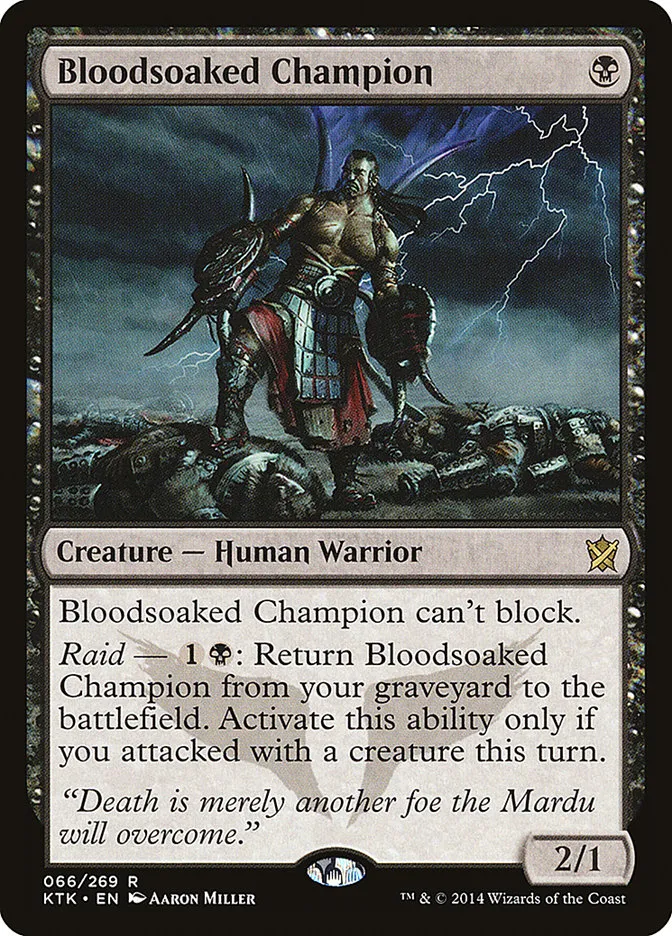 Bloodsoaked Champion Front Face