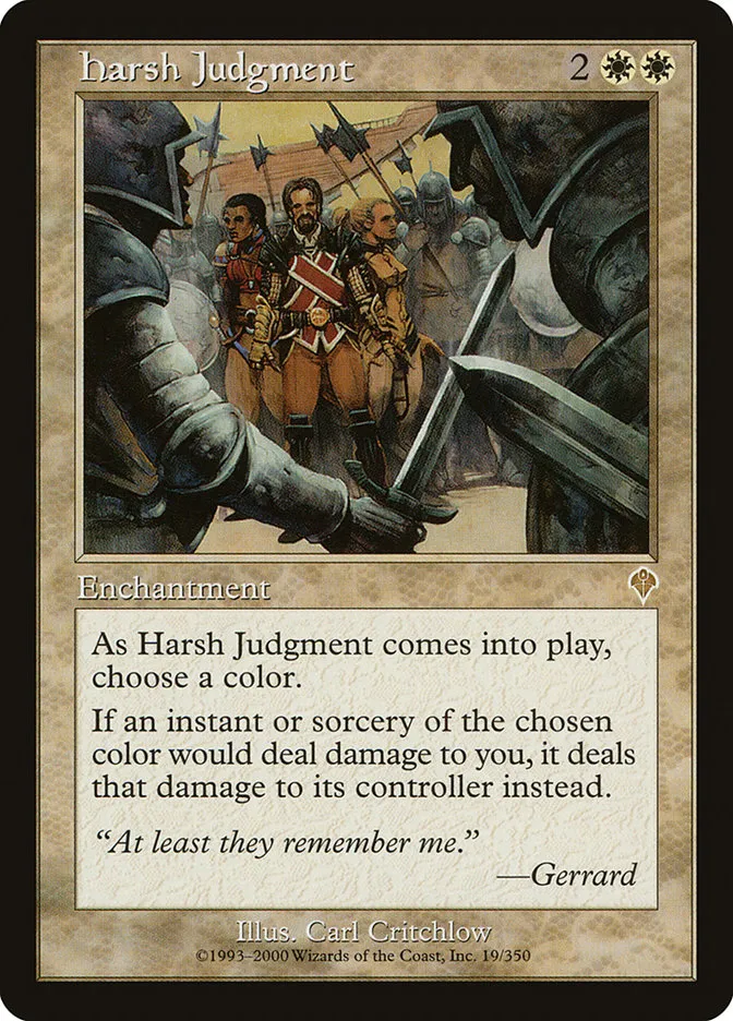 Harsh Judgment Front Face