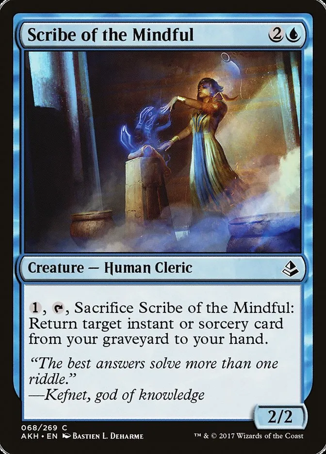 Scribe of the Mindful Front Face