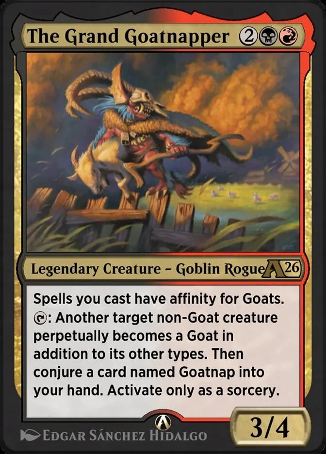 The Grand Goatnapper Front Face