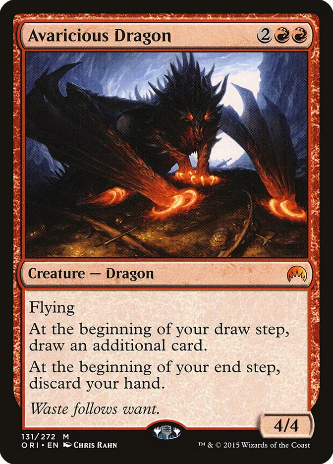 Avaricious Dragon Front Face