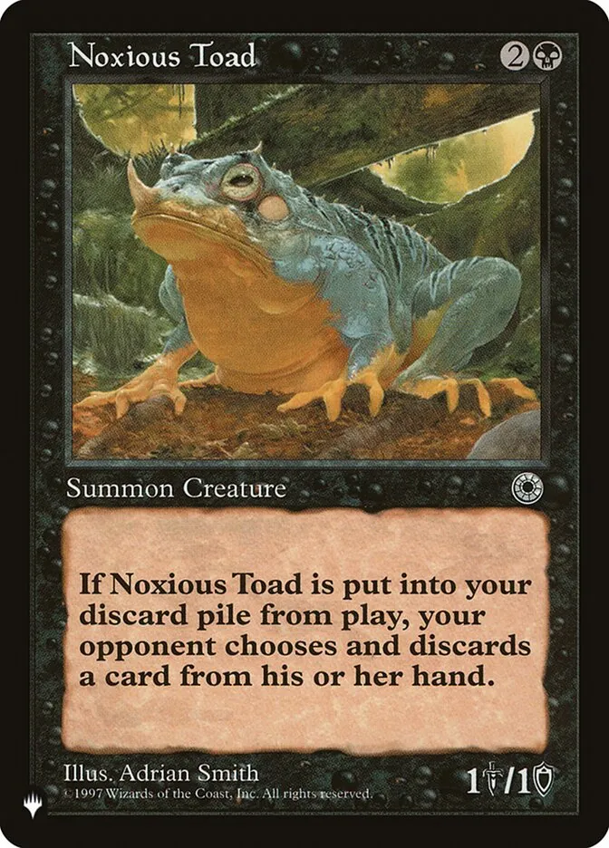 Noxious Toad Front Face