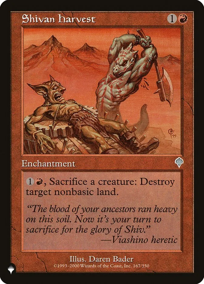 Shivan Harvest Front Face