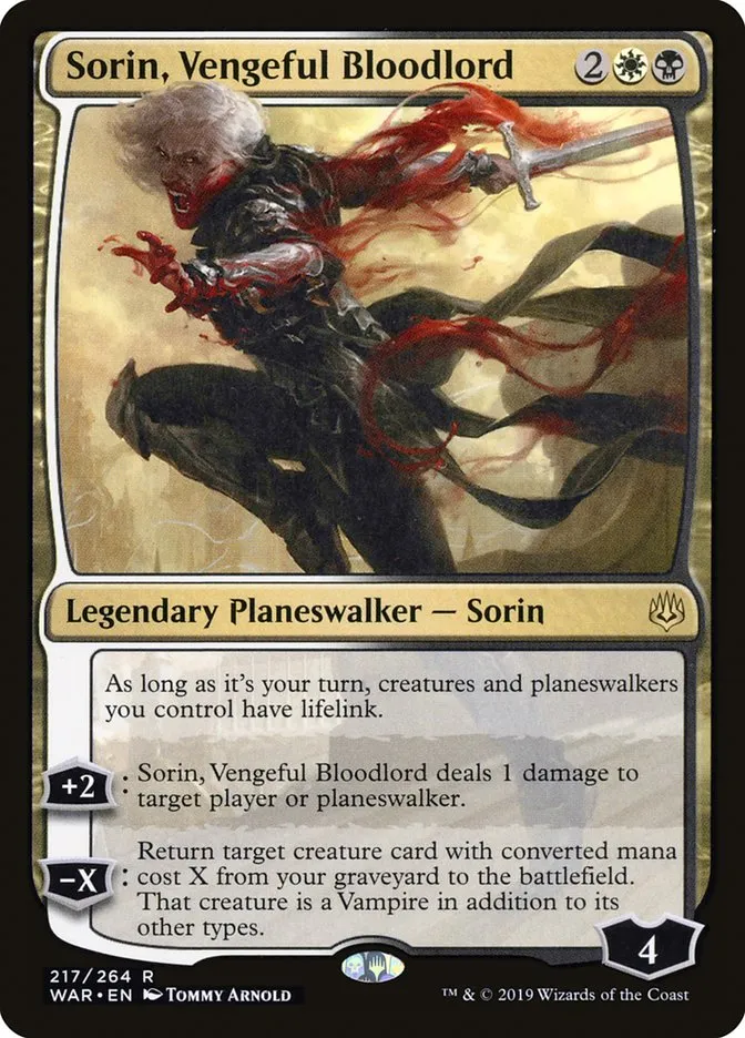 Sorin, Vengeful Bloodlord Front Face