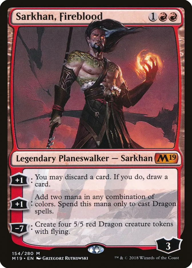 Sarkhan, Fireblood Front Face