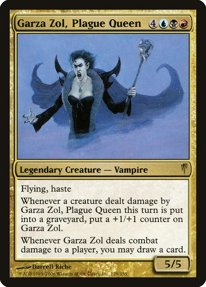 Garza Zol, Plague Queen Front Face