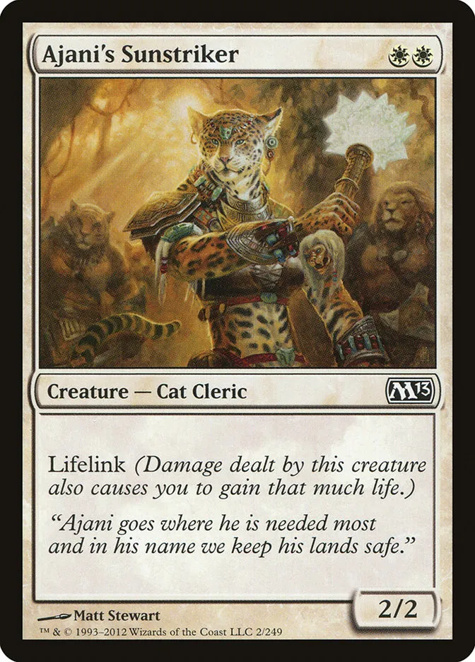 Ajani's Sunstriker Front Face