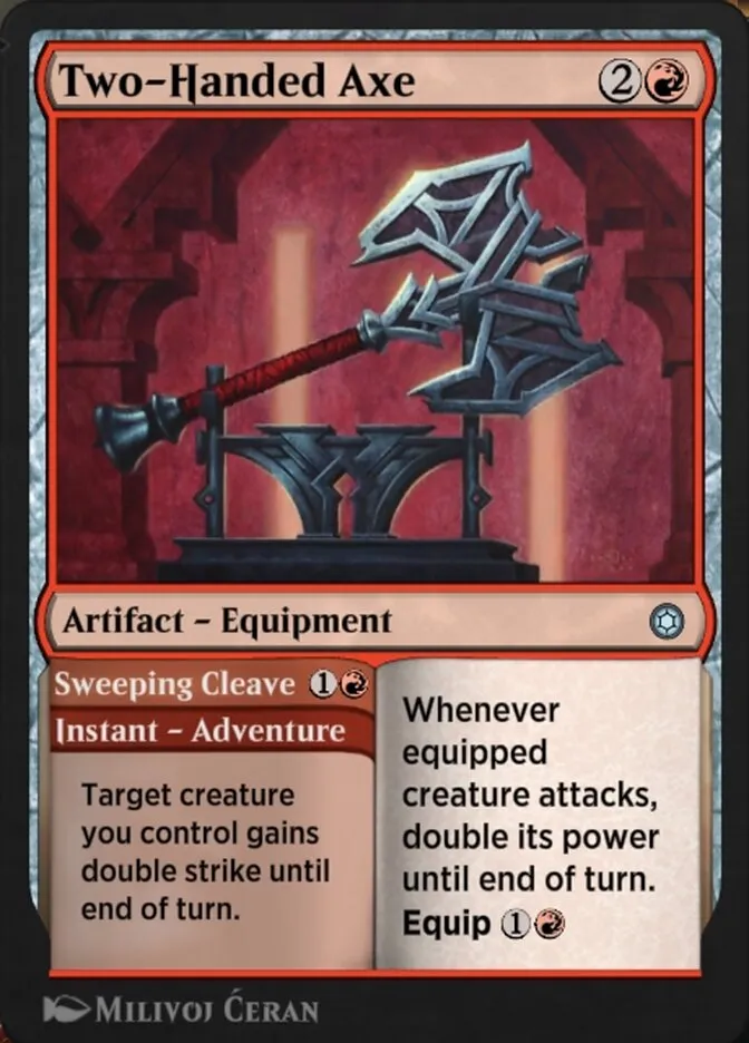 Two-Handed Axe // Sweeping Cleave Front Face