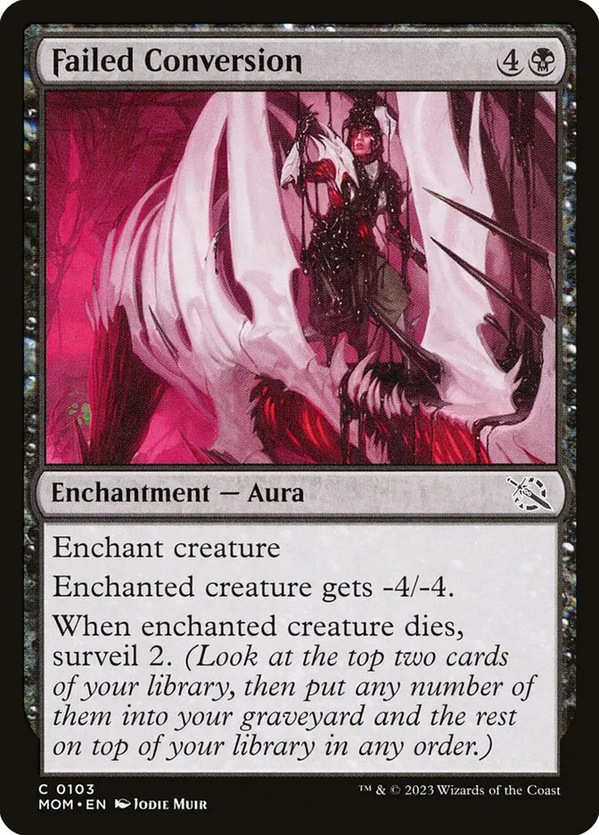 Failed Conversion Front Face