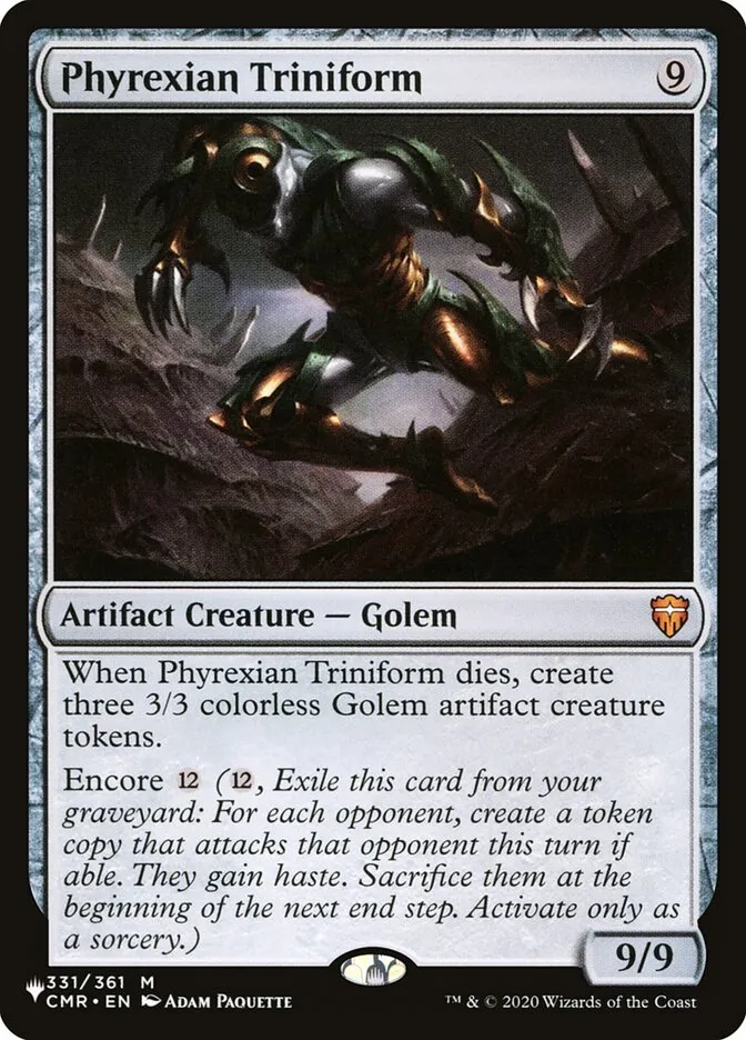Phyrexian Triniform Front Face