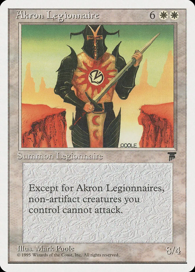 Akron Legionnaire Front Face