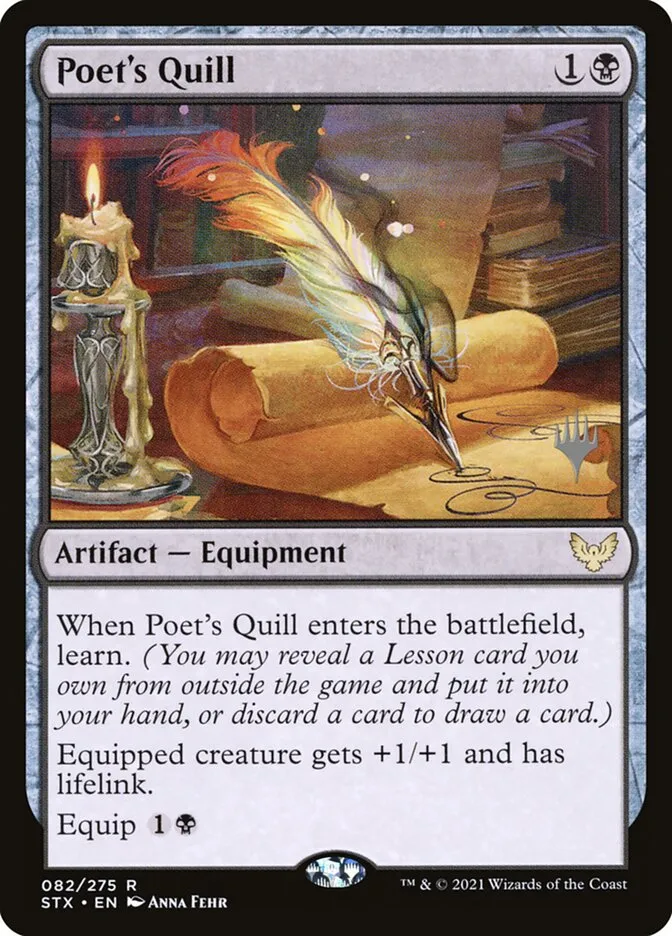 Poet's Quill Front Face